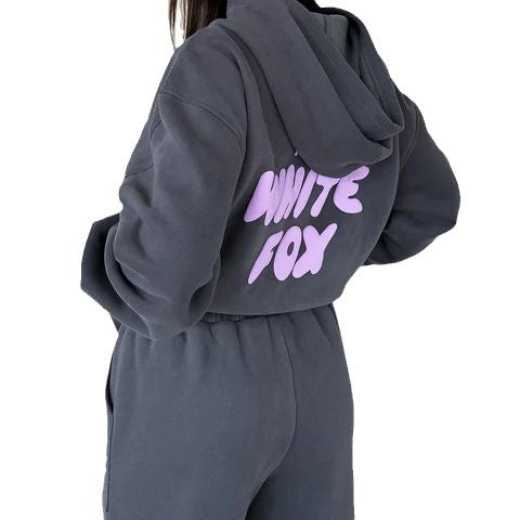 Sweater Suit Fashion Sports Long Sleeve Pullover Hooded Sweater Two-Piece Set