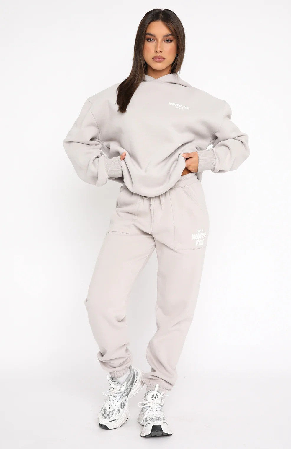 Sweater Suit Fashion Sports Long Sleeve Pullover Hooded Sweater Two-Piece Set