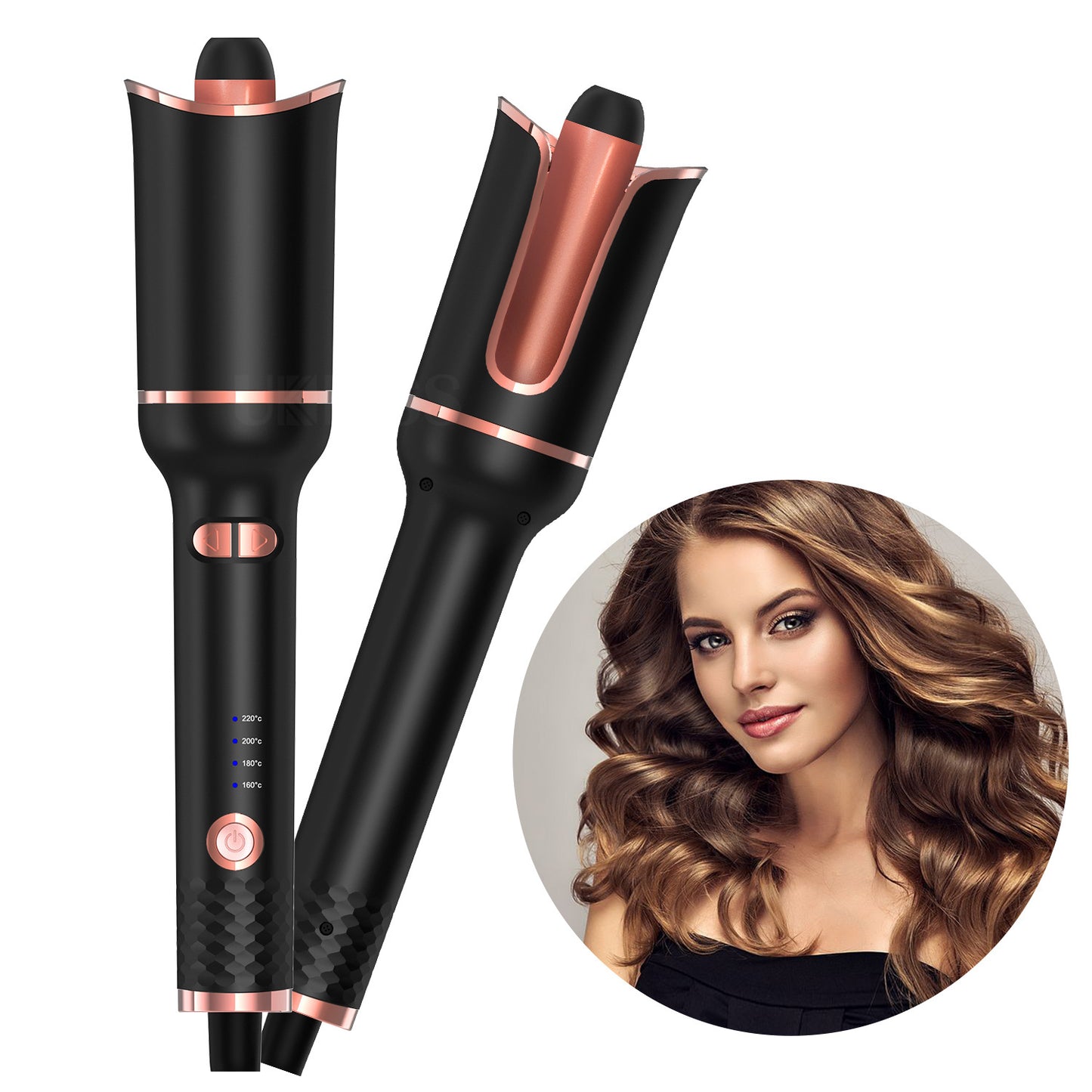 Automatic spiral curling iron