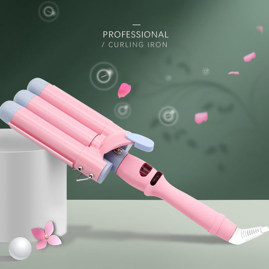 Multi-Temperature Control Triple Barrel Curling Iron