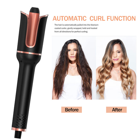 Automatic spiral curling iron