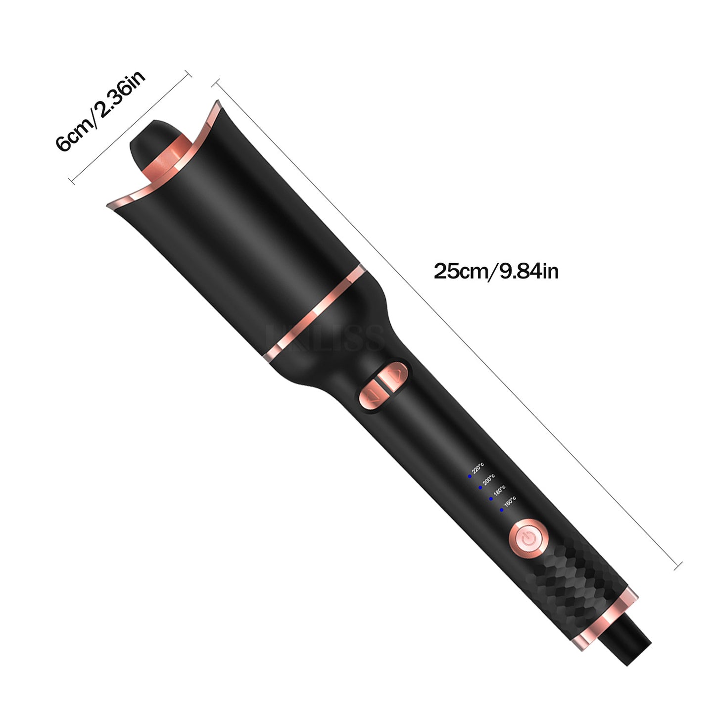 Automatic spiral curling iron
